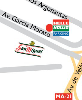 Location: How to get to the parking, next to to Malaga airport